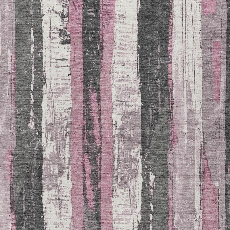 HomeRoots Striped Transitional Rectangle Outdoor Rug