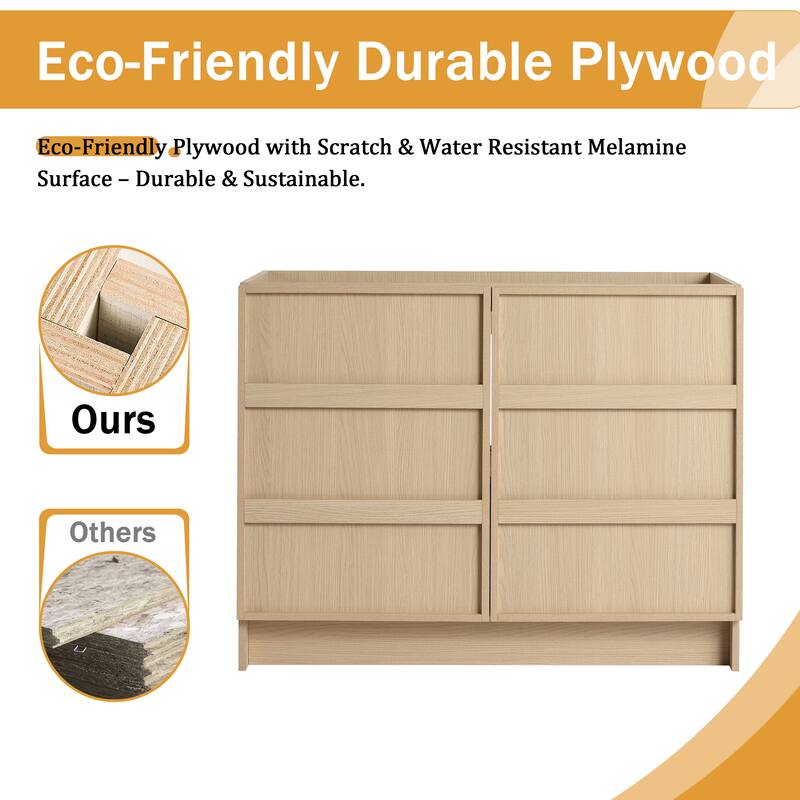 Malwee 36"/42"/48" FreeStanding Bathroom Vanity Without Sink