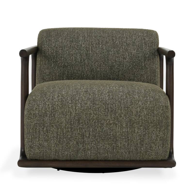 Classic Home Lucia Boucle Swivel Accent Chair