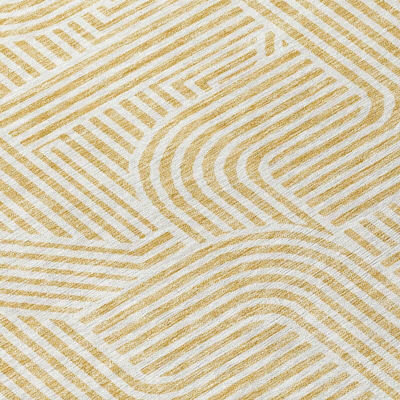 HomeRoots Abstract Transitional Rectangle Outdoor Rug