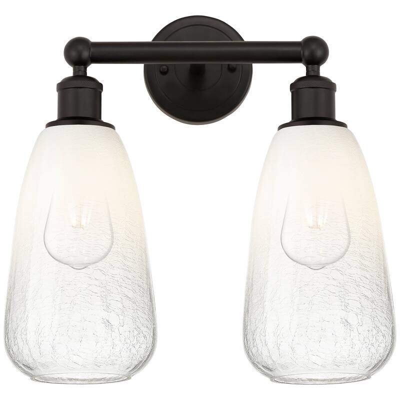 Innovations Lighting 616-2W-16-15 Brookhaven Almond Vanity Brookhaven - Oil Rubbed Bronze / Opal