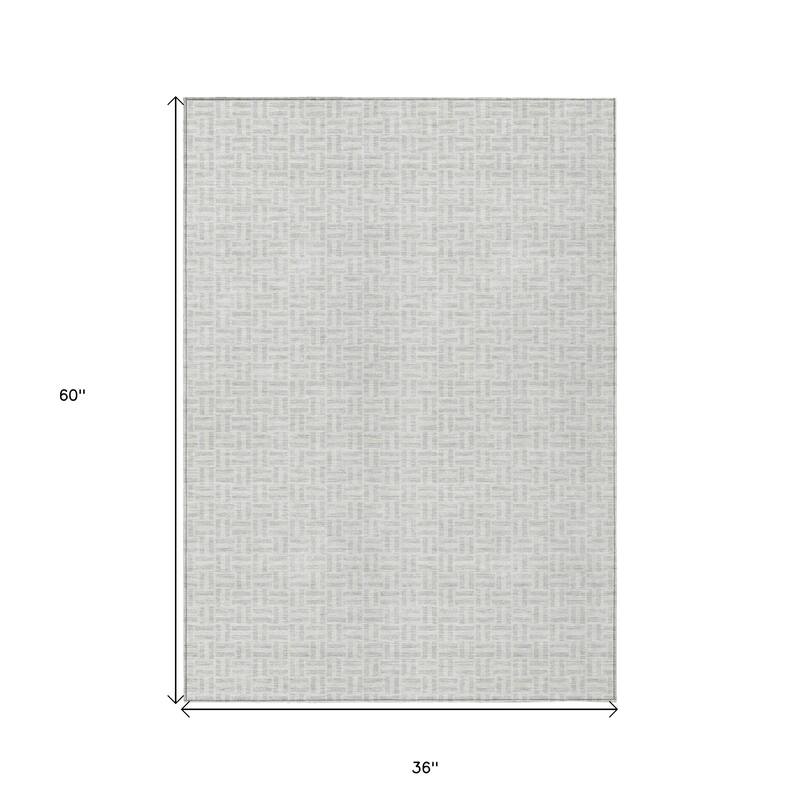 HomeRoots Geometric Transitional Rectangle Outdoor Rug