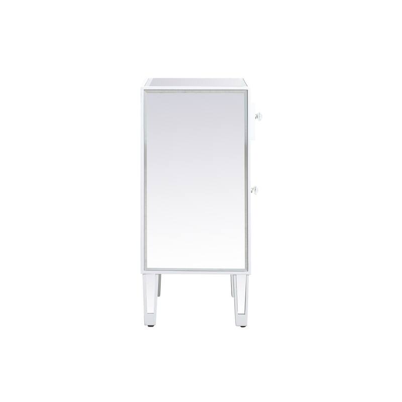 Reflexion Collection Rosa 18-inch Wide Mirrored 1-drawer Nightstand