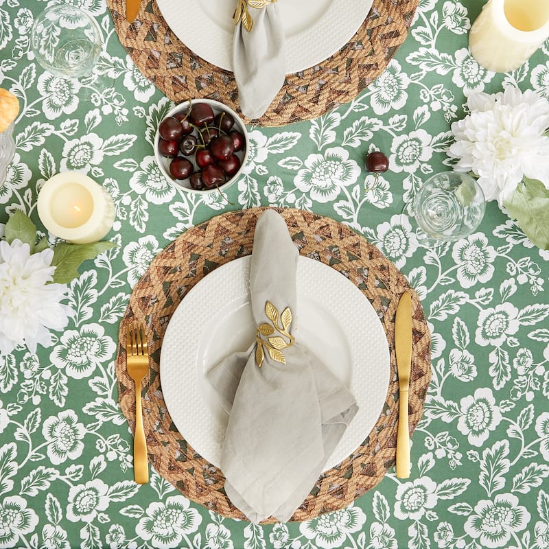 DII Garden Floral Print Outdoor Tablecloths