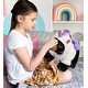 preview thumbnail 6 of 4, DolliBu Standing Black Bear Unicorn Plush Stuffed Animal with Outfit - 14 inches