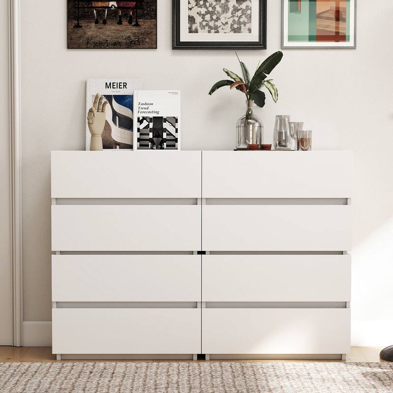 23.62"W Wood 2-Drawer Nightstand