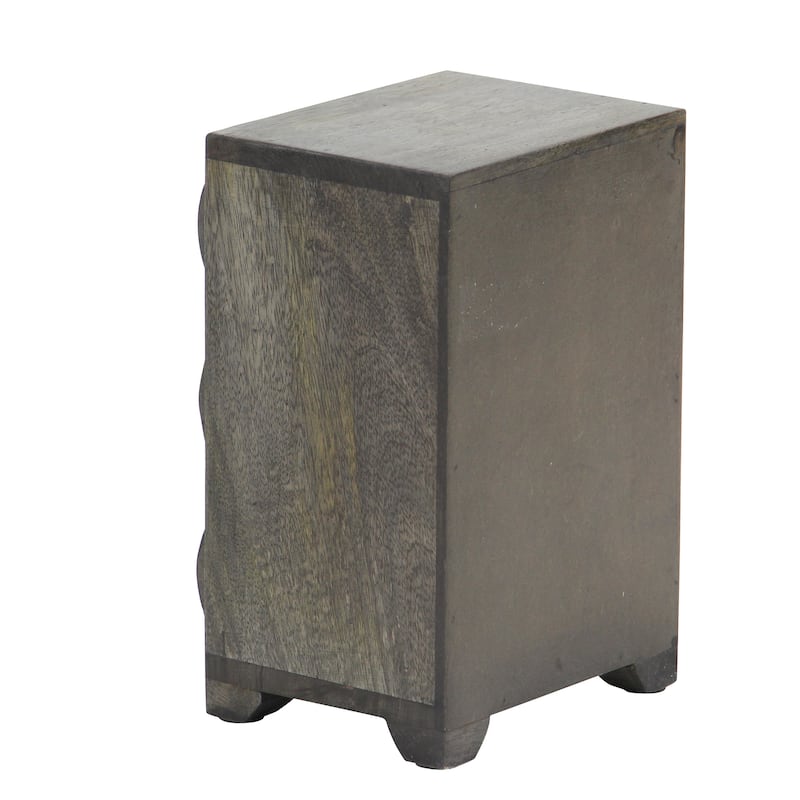 Rustic 10 x 6 Inch Rectangular 6-Drawer Jewelry Chest by Studio 350