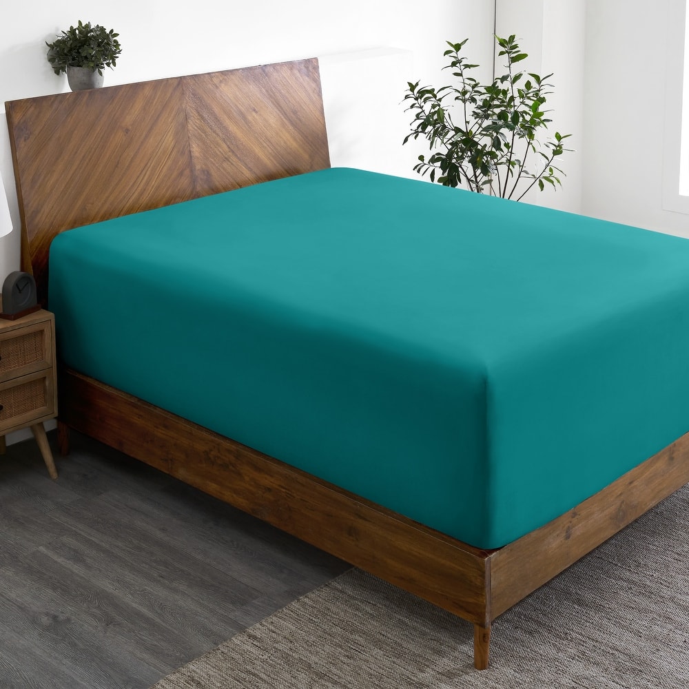 Bare Home Ultra-Soft Microfiber 22 Inch Extra Deep Pocket Fitted Sheet