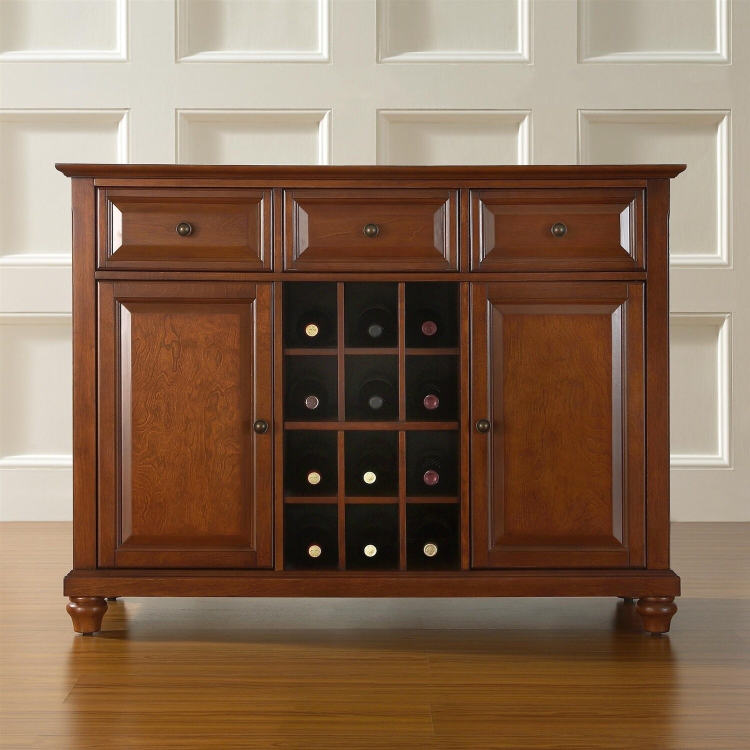 Shop Classic Cherry Wood Finish Dining Room Sideboard Buffet With