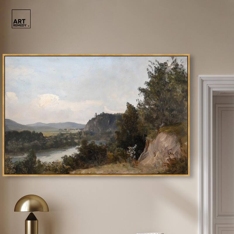 Hilltop Tower View I Canvas by Art Remedy