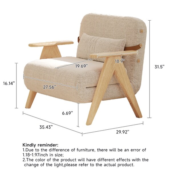 JASIWAY Modern Upholstered Multifunctional Sofa Bed - On