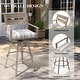 preview thumbnail 5 of 44, Outdoor Aluminum Swivel Patio Bar Stools with Sunbrella Fabric Cushion