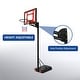 preview thumbnail 10 of 10, Moasis Adjustable Height Portable Basketball Hoop Stand 4.1-5.7ft/3.4-8.5ft