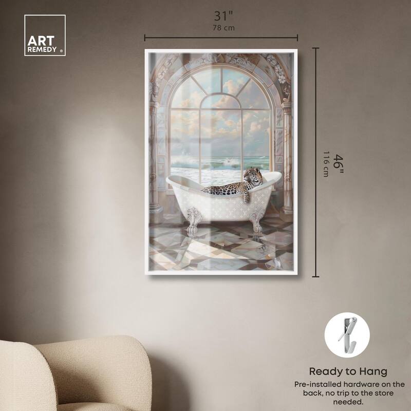 Jaguar Arch Bathroom Glam Shadowbox by Art Remedy