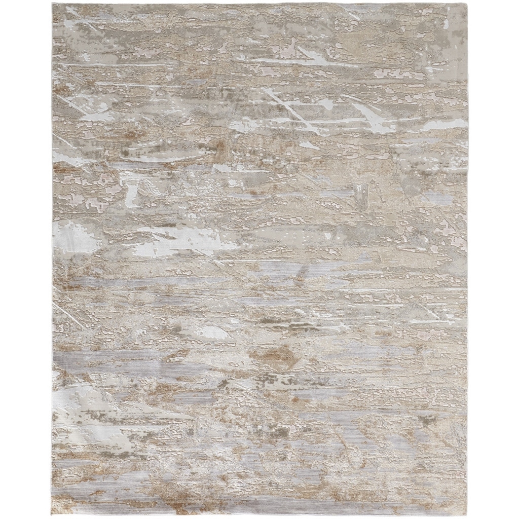 Power Loomed Distressed Abstract Area Rug - 8' x 10'