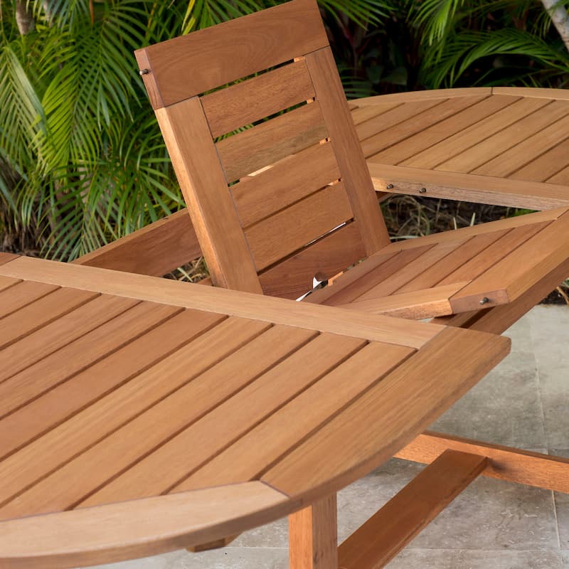 Amazonia Greta Outdoor Patio Wood Dining Table