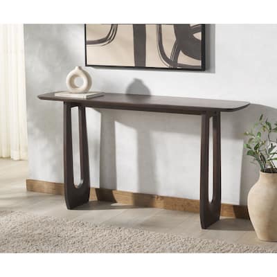 SAFAVIEH Couture Cassiette Wood Console Table - 59"W x 16"D x 32"H
