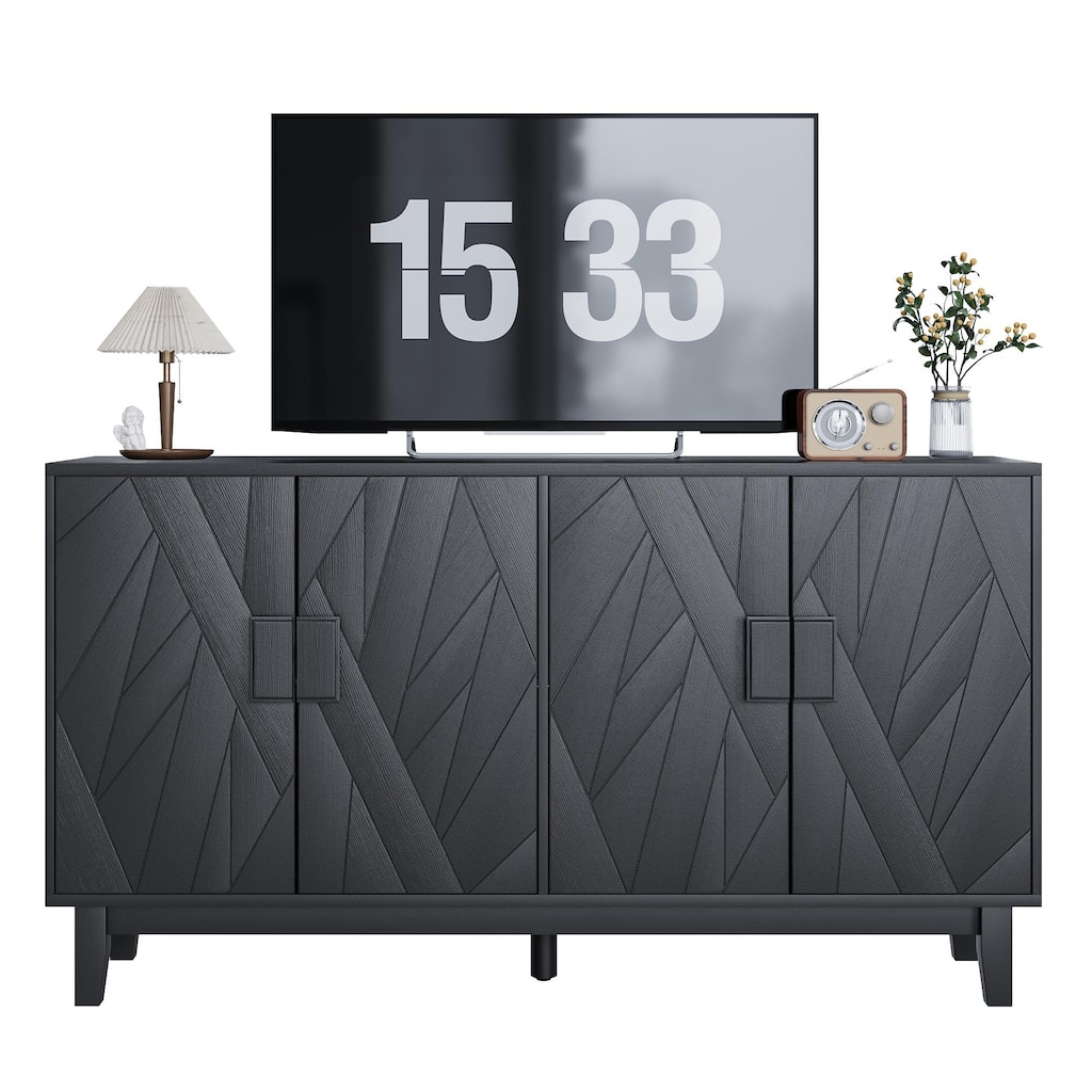 sideboard with storage space and sturdy legs