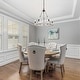 preview thumbnail 2 of 7, Farmhouse Wood Candle Chandelier 6-Light French Country Wagon Wheel Coastal Dining Room Pendant Light