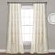 Lush Decor Nova Ruffle Window Curtain Panel Pair - 84 Inches - Ivory