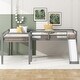 preview thumbnail 17 of 25, Contemporary Concise Design L-Shaped Twin Size Wood Loft Bed,Build-In Ladder and Slide,Great Under Bed Space