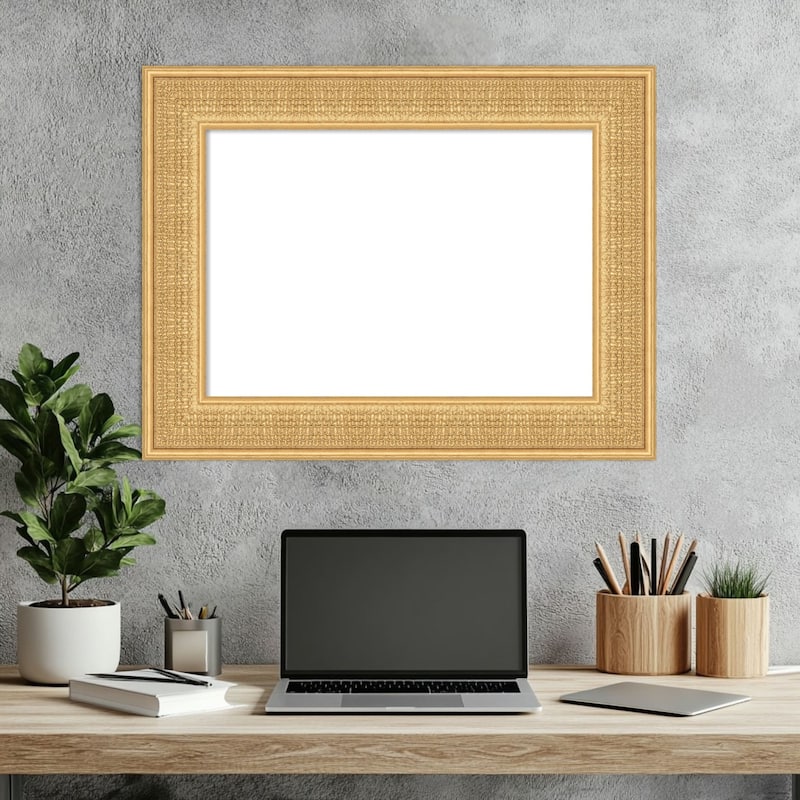 Amanti Art Trellis Gold Framed Dry Erase Magnetic Board