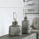 preview thumbnail 3 of 1, Uttermost Storm Art Glass Bottles (Set of 2)
