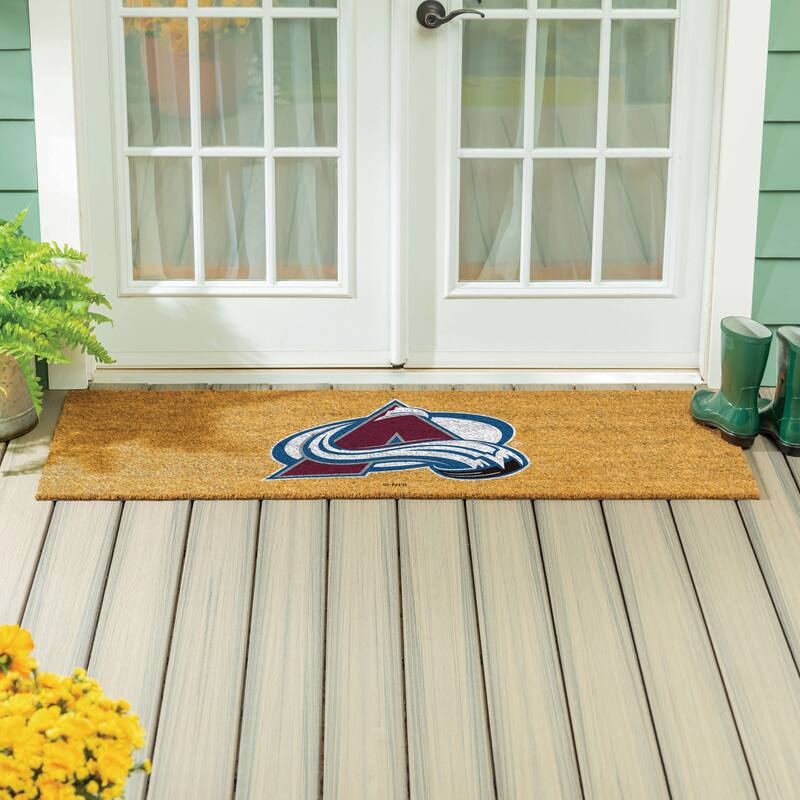 Colorado Avalanche Full Color Indoor/Outdoor Coir Mat