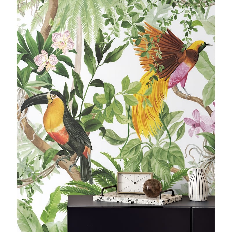 Harry & Grace Tropical Bird Peel and Stick Wallpaper