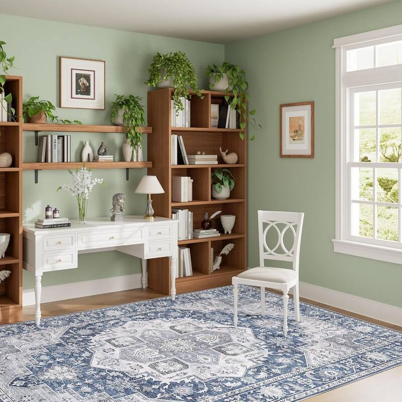 5x7 Rugs for Living Room, Soft Non-Slip Washable Area Rugs - 5x7