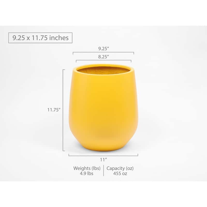 Indoor/Outdoor Large Nordic Minimalist Lightweight Round Planter Pot