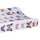 preview thumbnail 4 of 4, Lambs & Ivy Butterfly Dreams Soft/Cozy Fleece Changing Pad Cover - White