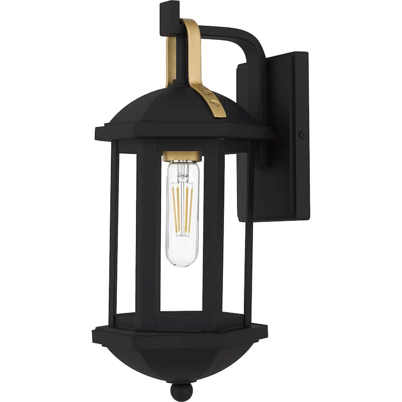 Crestfield 1-Light Matte Black Outdoor Wall Lantern