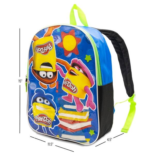dimension image slide 7 of 22, Boys 15" Backpack with Padded Straps & Zip Compartment - Ideal Toddler Bookbag for School & Travel