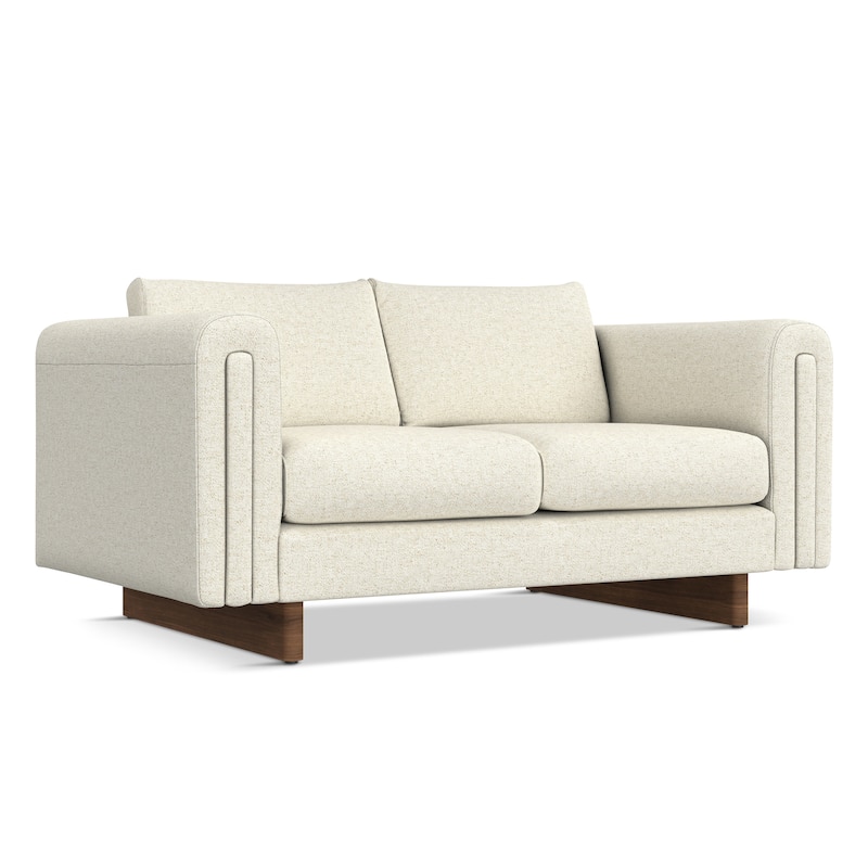 WYNDENHALL Drayton 61 inch Wide Contemporary Loveseat Sofa in Tightly Woven Performance Fabric -  61" W x 38" D x 30" H
