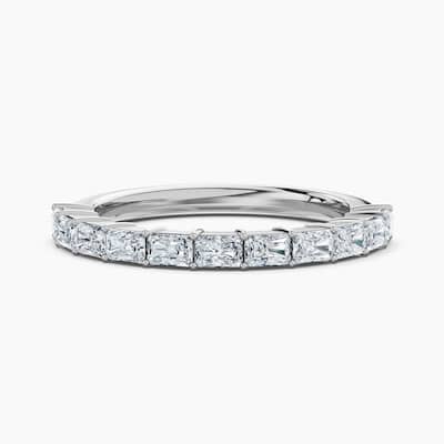 Auriya 14k Gold Radiant East-West Lab Grown Diamond Half Eternity Band 1.10 - 3.75 ct. tw. (F-G, VS)