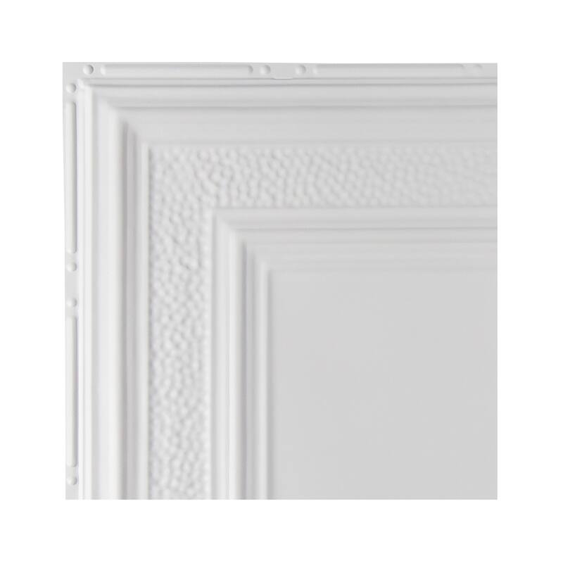 Great Lakes Tin Milwaukee Lay-in Ceiling Tile - Matte White - Sample