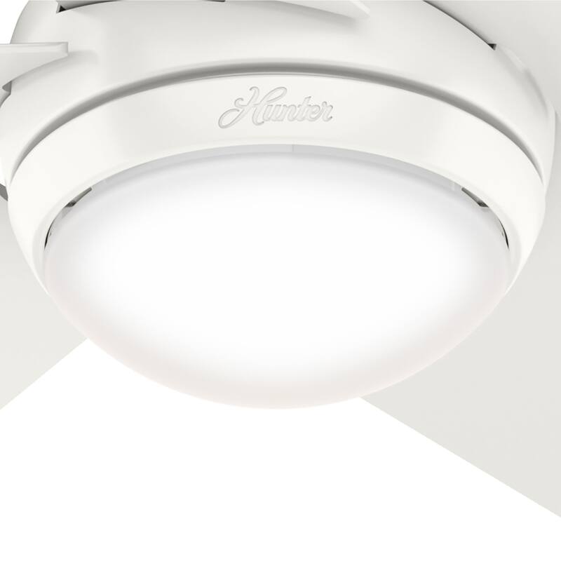Hunter 52" Sotto Ceiling Fan with Integrated LED Light and Handheld Remote