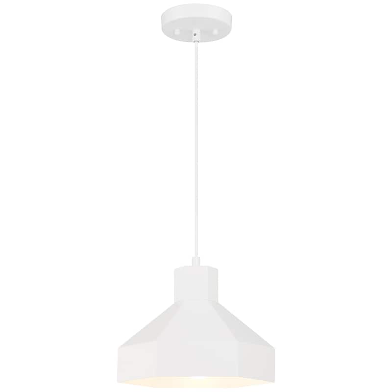 Access Lighting Poly 1 Light Pendant - Matte White