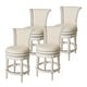preview thumbnail 63 of 109, Maven Lane 26" Pullman Swivel Counter Height Kitchen Stool Set of 4 - White Oak