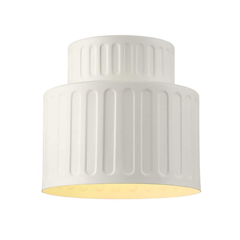 Globe Electric 91009617 Nora 8" Wide Flush Mount Drum Ceiling Fixture - Matte
