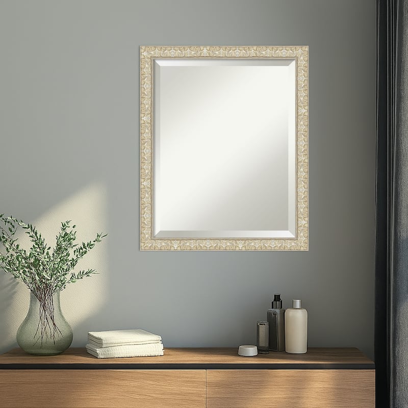 Lila Beveled Wood Framed Wall Mirror