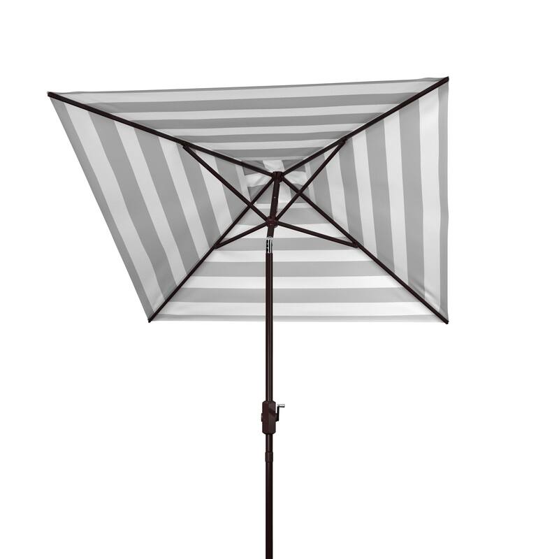 SAFAVIEH Outdoor Anabelle Fashion Line 7.5 Ft Square Umbrella, Base Not Included