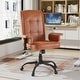 preview thumbnail 13 of 21, Adjustable Desk Chair Executive Office Chair Computer Chair Ergonomic Mid Back with 360°Swivel, Home Office Desk Chair Brown