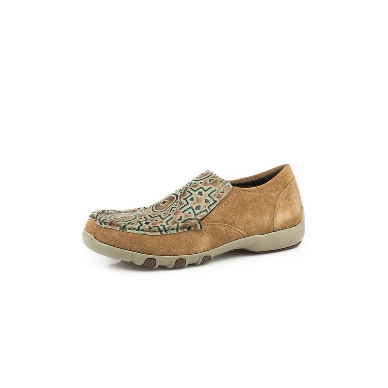ladies tan suede loafers