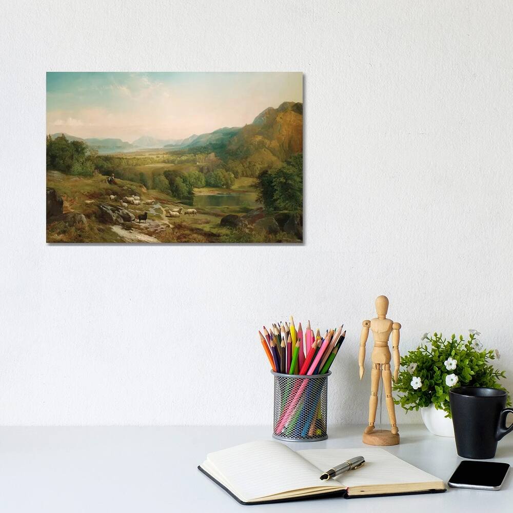 iCanvas "Minding the Flock, c.1867 " by Thomas Moran Canvas Print