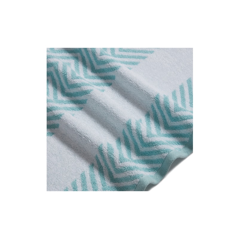 Kathy Ireland 6 Piece Chevron Jacquard Towel Set with LetsDry