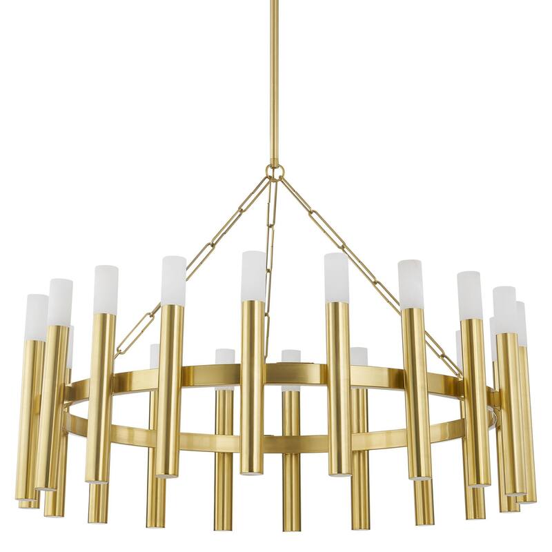 Hudson Valley Lighting 5742 Pali 20 Light 43" Wide Ring Chandelier - Aged Brass