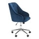 preview thumbnail 3 of 4, SAFAVIEH Evelynn Tufted Chrome Leg Swivel Adjustable Office Chair - 24" x 21.6" x 34.5"