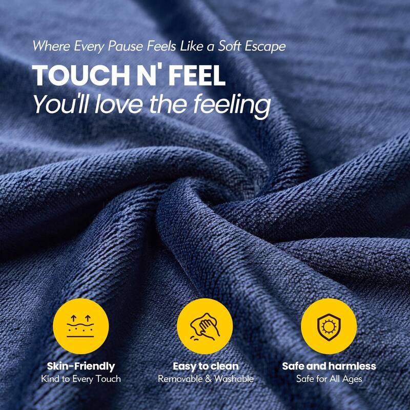 OVIOS Plush Wrapped Lounger Sofa With Ottoman